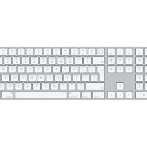 APPLE Magic Keyboard met Touch ID + Numeric Keypad Wit Draadloos Toetsenbord Wit
