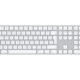 APPLE Magic Keyboard met Touch ID + Numeric Keypad Wit Draadloos Toetsenbord Wit