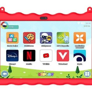 DEPLAY Kids Tablet PRO - 10 inch - 128 GB - Rood - Wifi + 4G (LTE)