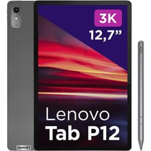 LENOVO Tab P12 + Pen - 12.7 inch - 128 GB - Grijs - WiFi