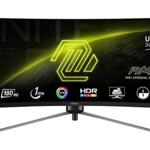 MSI MAG 345CQR - 34 inch - 3440 x 1440 (Ultrawide Quad HD) - 1 ms - 180 Hz