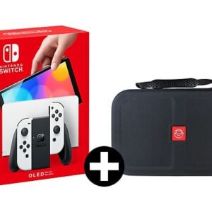 NINTENDO Switch OLED Wit + Qware Carry Bag