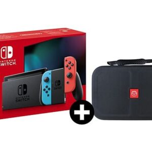 NINTENDO Switch Rood en Blauw + Qware Carry Bag Bundel
