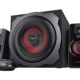 TRUST GXT 38 Tytan - Krachtige 2.1-luidsprekerset voor pc, laptop, tv, smartphone en tablet 2.1 Subwoofer Speakerset - Zwart