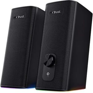 TRUST GXT 612 Cetic Zwart - 2.0 Gamingspeakers - Bluetooth - RGB-verlichting - Volumeknop - Zwart