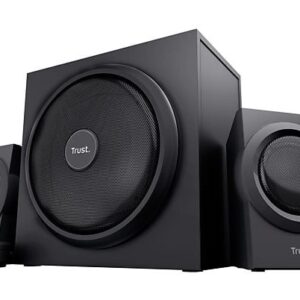 TRUST Yuri - 2.1-luidsprekerset voor dynamische bas en een krachtig geluid 2.1-luidsprekerset met subwoofer Zwart